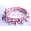 Pink Bullet leather dog collar dog collars and leashes